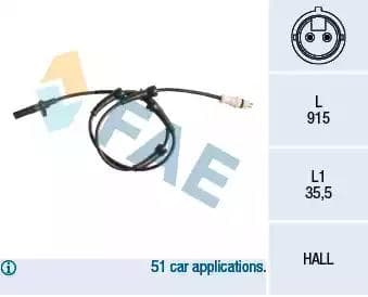 78178 FAE Датчик ABS