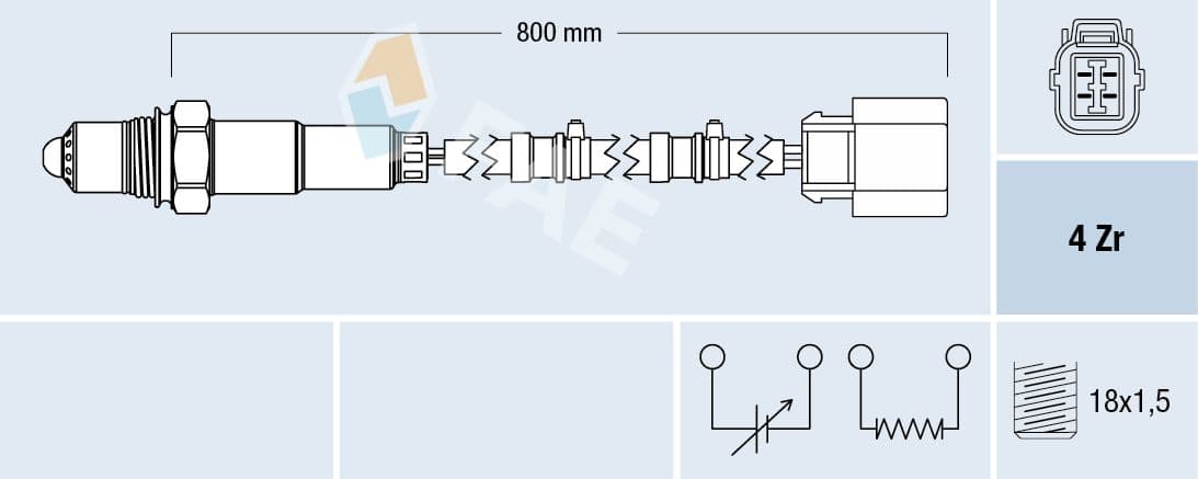77708 FAE Лямбда-зонд для Honda Civic