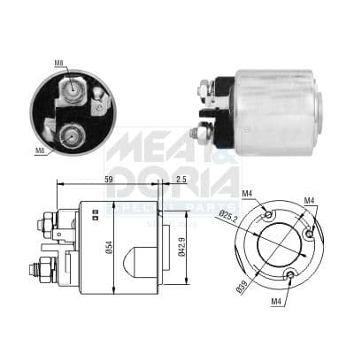 46295 Meat & Doria Тяговое реле стартера