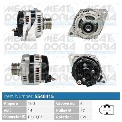 5540415 Meat & Doria Генератор для Chrysler Voyager