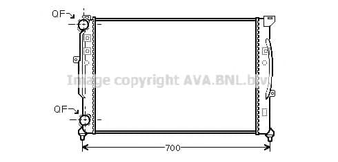 AI2189 AVA Quality Cooling Радиатор охлаждения двигателя