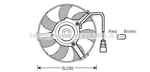 AI7516 AVA Quality Cooling Вентилятор системи охолодження двигуна