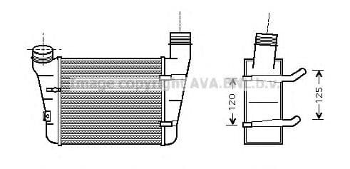 AIA4221 AVA Quality Cooling Інтеркулер