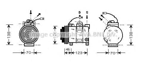 AIAK015 AVA Quality Cooling Компресор кондиціонера