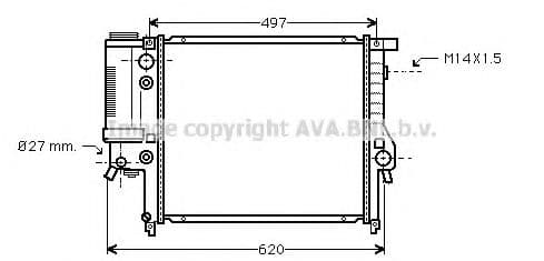 BW2137 AVA Quality Cooling Радіатор охолодження двигуна для BMW 3 Series