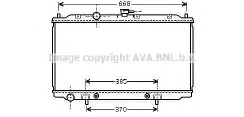 DNA2218 AVA Quality Cooling Радіатор охолодження двигуна