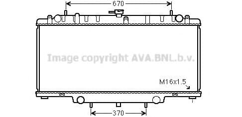 DNA2394 AVA Quality Cooling Радіатор охолодження двигуна для Nissan Patrol