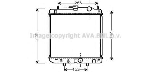 DU2035 AVA Quality Cooling Радіатор охолодження двигуна