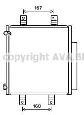 DU5076D AVA Quality Cooling Радіатор кондиціонера