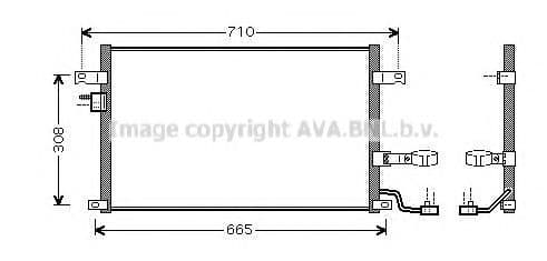 DW5056D AVA Quality Cooling Радиатор кондиционера