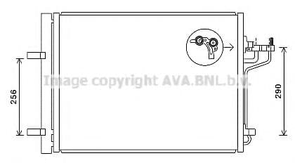 FD5488D AVA Quality Cooling Радиатор кондиционера