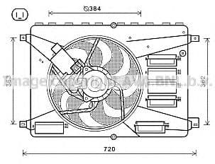 FD7556 AVA Quality Cooling Вентилятор системы охлаждения двигателя