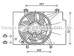 FD7557 AVA Quality Cooling Вентилятор системы охлаждения двигателя