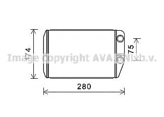 FT6410 AVA Quality Cooling Радіатор пічки