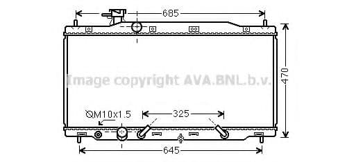 HD2269 AVA Quality Cooling Радіатор охолодження двигуна для Honda CR-V