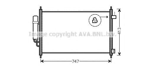 HD5233D AVA Quality Cooling Радиатор кондиционера для Honda FR-V