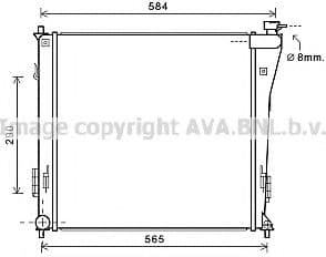 HY2303 AVA Quality Cooling Радіатор охолодження двигуна для Hyundai i40