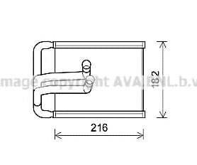 HYA6254 AVA Quality Cooling Радиатор печки для Hyundai Tucson