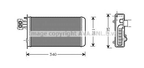 IV6047 AVA Quality Cooling Радіатор пічки