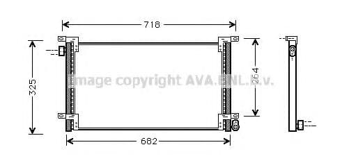 IVA5044 AVA Quality Cooling Радиатор кондиционера для Iveco Daily III