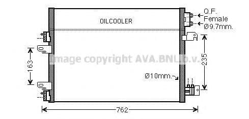 JE5060D AVA Quality Cooling Радиатор кондиционера