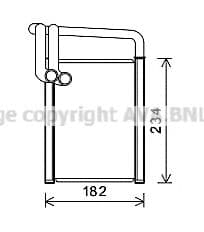 KAA6259 AVA Quality Cooling Радіатор пічки для Kia Magentis