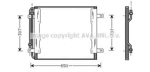 ME5145 AVA Quality Cooling Радіатор кондиціонера