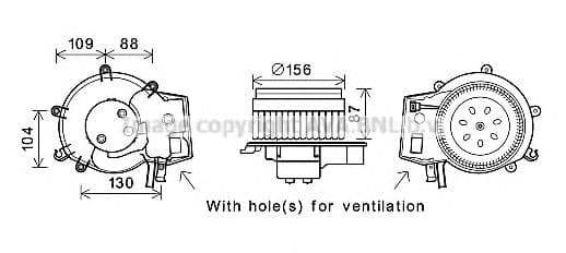 MS8625 AVA Quality Cooling Вентилятор салона