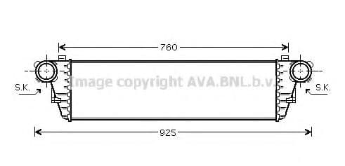 MSA4297 AVA Quality Cooling Интеркулер