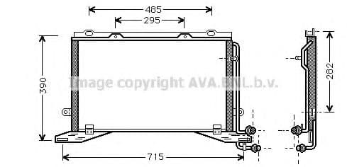 MSA5268 AVA Quality Cooling Радіатор кондиціонера для Mercedes E-Class