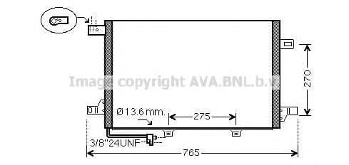 MSA5579D AVA Quality Cooling Радіатор кондиціонера