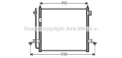 MT5239D AVA Quality Cooling Радиатор кондиционера для Mitsubishi L200