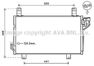 MZ5264D AVA Quality Cooling Радиатор кондиционера для Mazda CX-5