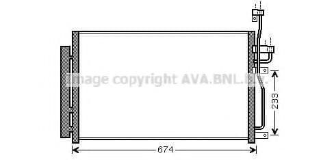 OL5433D AVA Quality Cooling Радіатор кондиціонера