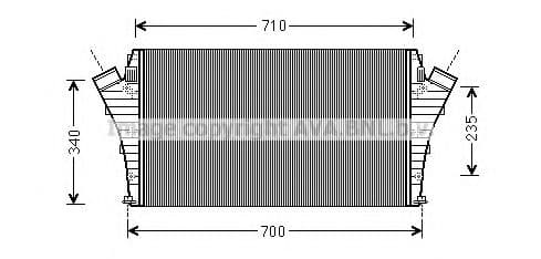 OLA4491 AVA Quality Cooling Интеркулер