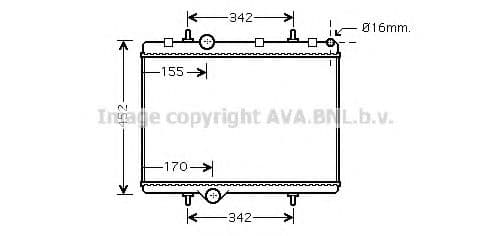 PE2281 AVA Quality Cooling Радіатор охолодження двигуна