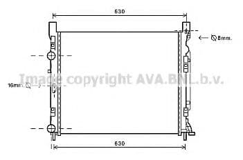 RTA2470 AVA Quality Cooling Радіатор охолодження двигуна