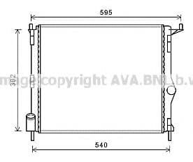 RTA2476 AVA Quality Cooling Радиатор охлаждения двигателя