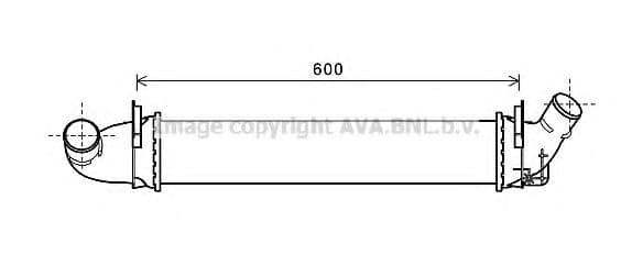 RTA4496 AVA Quality Cooling Інтеркулер