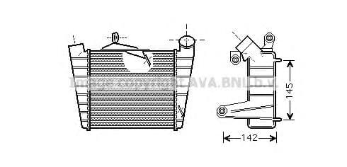 SAA4020 AVA Quality Cooling Интеркулер