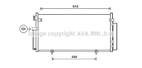 SUA5078D AVA Quality Cooling Радіатор кондиціонера для Subaru Impreza