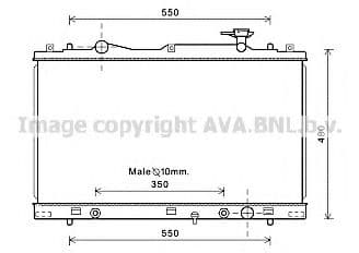 SZ2126 AVA Quality Cooling Радиатор охлаждения двигателя для Suzuki Kizashi