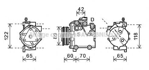 SZAK125 AVA Quality Cooling Компресор кондиціонера