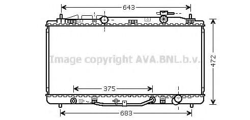 TO2473 AVA Quality Cooling Радіатор охолодження двигуна