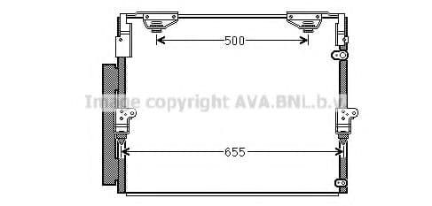 TO5560D AVA Quality Cooling Радіатор кондиціонера