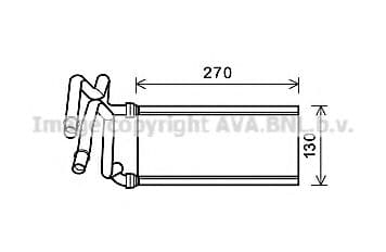 TO6705 AVA Quality Cooling Радіатор пічки для Toyota Tundra