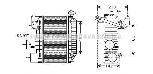 TOA4365 AVA Quality Cooling Інтеркулер