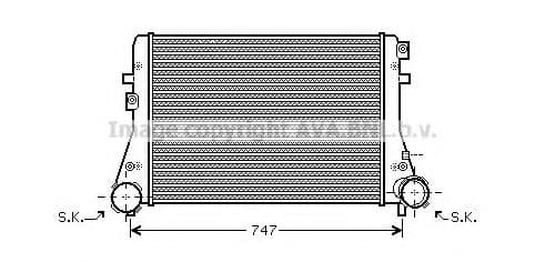 VWA4227 AVA Quality Cooling Интеркулер