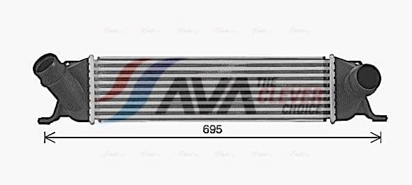 hy4489 AVA Quality Cooling Интеркулер для Hyundai H-1