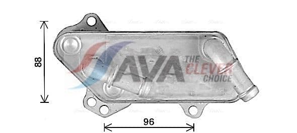 ol3711 AVA Quality Cooling Оливний радіатор двигуна